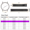 thumbnail image 2 of Uxcell Stainless Steel Mesh Watch Band 14mm Quick Release Adjustable Strap, Black, 2 of 7