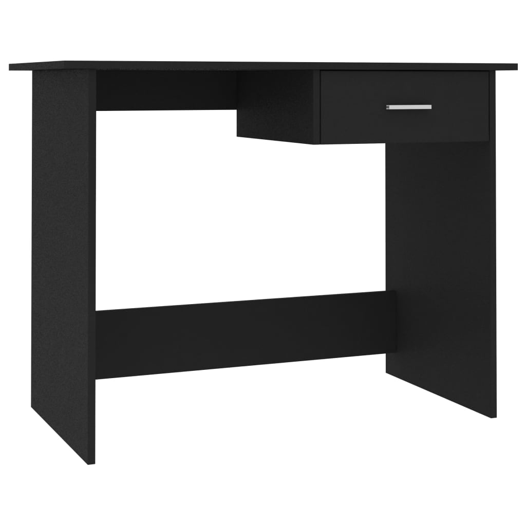 Kepooman Home Office Modern Rectangle Sturdy Office Desk with Drawer, 39.4" x 19.7" x 29.9", Black Kepooman Home Office Modern Rectangle Sturdy Office Desk with Drawer, 39.4" x 19.7" x 29.9", Black