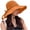 Orange01, variant on Beach Hat Knit Wide Floppy Brim Sun Bucket Hat with Braided Crown Band and Side Floating Bow, Adjustable Windproof Chin Cord Sun Hat Bucket Hat