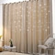 thumbnail image 1 of Cortinas de poliéster con destellos de color beige claro, 150 x 240 cm (2 unidades), 1 of 1