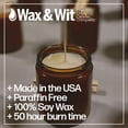 thumbnail image 4 of Wax & Wit 9oz Holiday Scented Soy Candles - Gingerbread Cookie - Funny Candles, Aromatherapy Candles, Christmas Candle - Jar Candle, 4 of 7