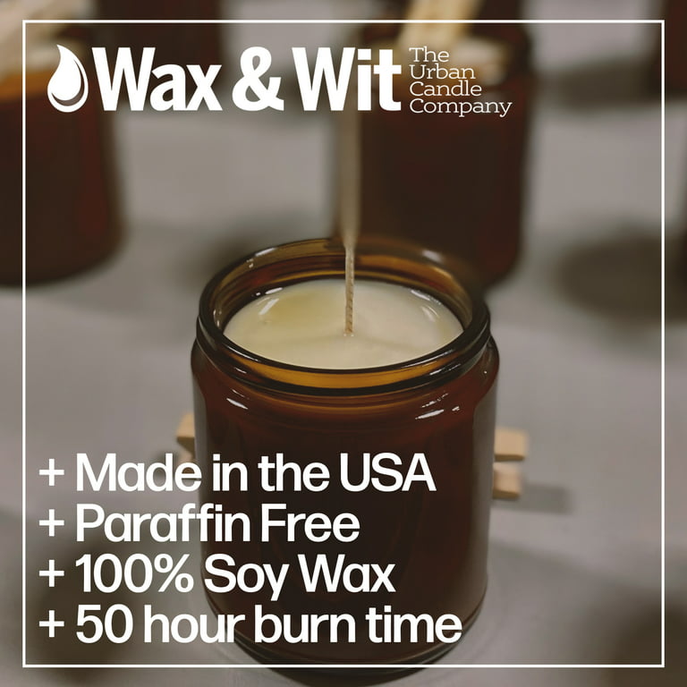 Wax & Wit 9oz Holiday Scented Soy Candles - Gingerbread Cookie - Funny  Candles, Aromatherapy Candles, Christmas Candle - Jar Candle 