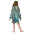 thumbnail image 7 of FORMRS Niños Bathrobe Unisex Hooded Robe Soft Plush Pajamas Sleepwear, Size 2-3T, Yellow Tree, 7 of 7