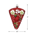 thumbnail image 5 of Northlight Glittered Shatterproof Strawberry Cake Slice Christmas Ornament - 5" - Red and White, 5 of 7