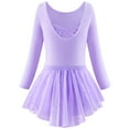 thumbnail image 3 of CAIVO Long Sleeve Ballet Skirted Leotards Dance Dresses Tutu Outfits For Ballerina Toddler Girls Stylish Child Daily Wear, 3 of 6