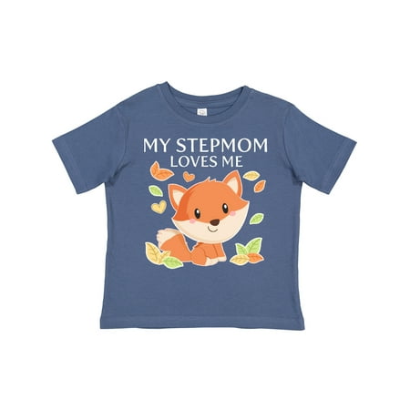 

Inktastic My Stepmom Loves Me- Little Fox Gift Toddler Boy or Toddler Girl T-Shirt