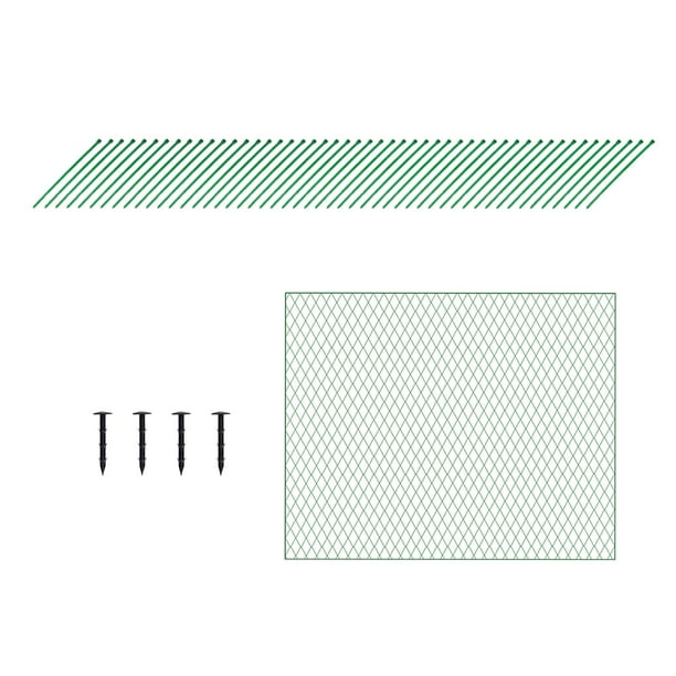 Red de Protección Contra Pájaros Contra Pájaros, Frutas, Protección Reutilizable con 50 Bridas para Cables, Red de Protección Resistente para Verde Sunnimix Red anti-pájaros