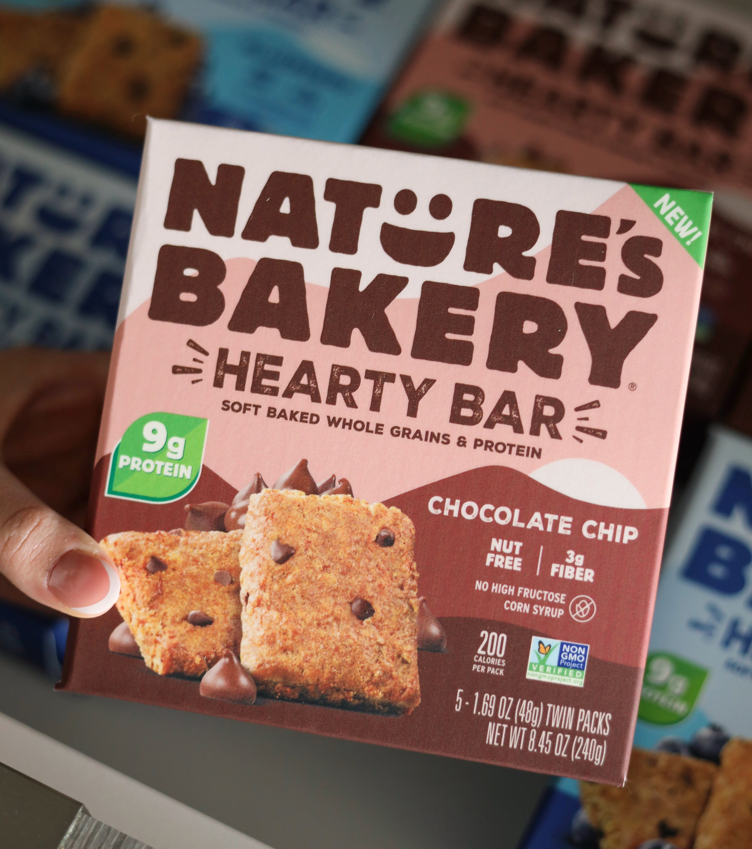 Nature's Bakery Hearty Bar Variety Pack, 1.69 oz Snack Bars (30 Bars), Vegan, Non-GMO, Plant-Based
