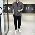 thumbnail image 2 of Camiseta Hombre Chándal Liso Pantalones Deportivos Conjuntos Ropa Deportiva Top Sin Logotipo Ropa De Hombre Trajes Deportivos Básicos 5xl 2024 Tendencia Cool, 2 of 4