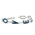 thumbnail image 2 of Sterling Silver Round-cut Blue Diamond Accent Letters of 'Love' Bracelet - White, 2 of 5