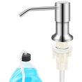 thumbnail image 1 of Built in Counter Soap Dispenser for Kitchen Sink with Silicone Extension Tube Durable Hand Lotion Dispenser Brushed Nickel Stainless Steel Pump Head Directly to Soap Bottle, 1 of 11