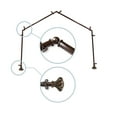 thumbnail image 2 of Maurice 13/16" 4-Sided Bay Window Curtain Rod - Cocoa, 2 of 3