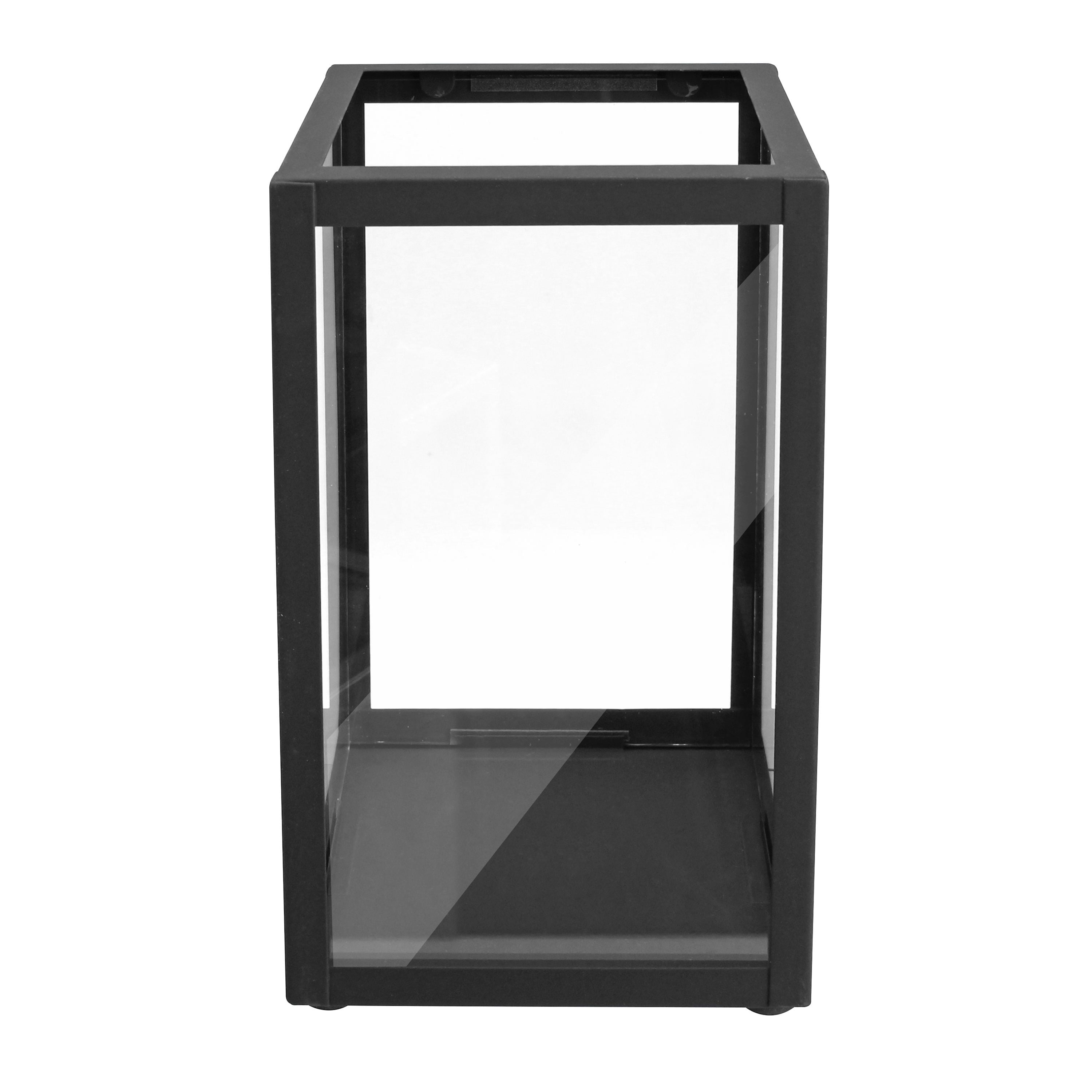 Better Homes & Gardens Indoor Decorative Metal Candle Holder Lantern, Black, Large