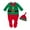2-Green, variant on HNMKIU Girls Long Sleeve Rompers Pullover Christmas Sweatshirt Bodysuits Footed for Babies 1-Red,3-6 Months