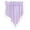 Purple, variant on Geemin Tulle for Triangle Valance with Hanging Crystal Beads Trim Pendant Sheer Lace Panels Drape Rod Pocket Short Window Curta