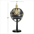 thumbnail image 3 of 20" Black Metal Replica Imperial German Helmet with Black Wood Stand, by DecMode, 3 of 11