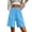 Sky Blue, variant on Edvintorg Bermuda Shorts for Women Knee Length Elastic Waisted Breathable Lightweight Loose Fit Casual Short Women Summer Clothes Pink XXL