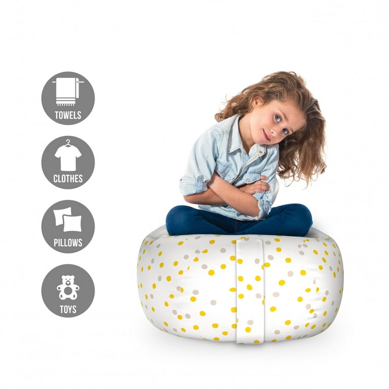 Big Joe Dot Bean Bag Chair Kids with Filling Peat Navy, Playrooms, Durable  NEW