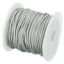 Uxcell Round Leather String Cord, 5.5 Yards for Jewelry Making (Gray, 1.5mm/0.06")