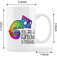 thumbnail image 5 of You are A Rainbow of Possibilities Teaching Ceramic Mug-11oz Coffee Milk Tea Mug Cup,Funny Rainbow Chameleon Mug Cup,Back to School Gifts for Teachers Students Kids Teens, 5 of 5