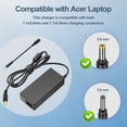 thumbnail image 3 of Adaptador de corriente de 65 W compatible con Acer Aspire Serie 5 y Chromebook, 3 of 8