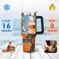 thumbnail image 4 of Halloween Pumpkin 40 oz Tumbler with Handle Stainless Steel Travel Cups Decorative Tumbler for Home Office Supplies Camping Outdoor, 4 of 7