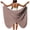 Brown, variant on Staron Women's Beach Cover Up Sarong Wrap Dress Sheer Draped Adjustable Strap High Slit Casual Vacation Resort Wear, Brown 3XL
