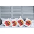 thumbnail image 2 of Ambesonne Saying Throw Pillow Cover 4 Pack, Hearts with Grunge Message, 18", Vermilion Pale Orange, 2 of 7