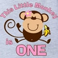 thumbnail image 2 of CafePress - Little Monkey 1St Birthday - Cute Infant Baby Football Bodysuit, 2 of 3