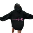 thumbnail image 5 of Karight Pink Ribbon - Breast Cancer Awareness Unisex Hoodie Sweatshirt, 5 of 5