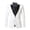 White, variant on Golden Velvet Suit Coat Single Button Lapels Long Sleeve Suit Jacket Patchwork Color Business Formal Outerwear