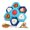Two r feeders, variant on Dog Slow Feeder Rotating Puzzle Toy Prevents Choking Promotes Safe Eating Health Enrichment Fun