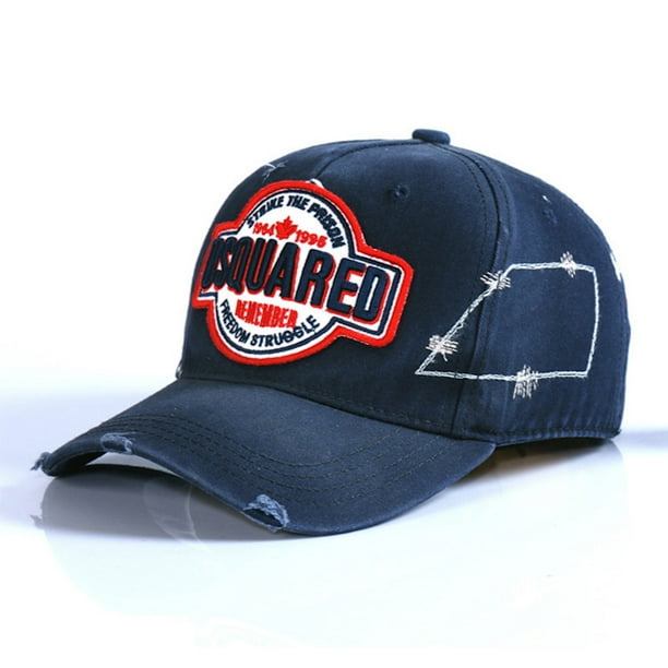 Gorra de béisbol DSQUARED2 de mezclilla para hombre, ajustable de 57 a 59 cm
