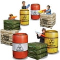 thumbnail image 3 of NINOSTAR Package 4 Combat Battlefield Inflatables, Compatible with Nerf, Laser tag, Water Gun for Boys Birthday Party Activities and Decoration. [Premium Pack], 3 of 8