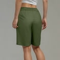 thumbnail image 4 of High-Waisted Yoga Shorts for Women - Solid Color Fitness and Tennis Shorts with Pockets, 4 of 6