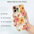 thumbnail image 2 of Dragonfly Flower Case for iPhone 12 Pro Max,Aesthetic Colourful Floral Pattern Soft TPU Full Cover Case, 2 of 5
