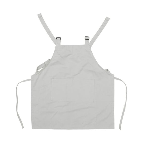Unique Bargains 1 Set Kitchen Apron with Headband Cotton Apron for Cooking Baking Large Waterproof Aprons Gray