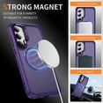 thumbnail image 2 of TECH CIRCLE For Samsung Galaxy S25 Translucent Back Case 6.2" 2025 Model, Compatible with MagSafe and Magnetic Accessories, Lightweight Slim Case, Shockproof Protective Cute Phone Cover, Purple, 2 of 8