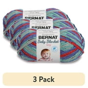 (3 pack) Bernat Baby Blanket Tiny Yarn (100 G/3.5 Oz), Calico Quilt