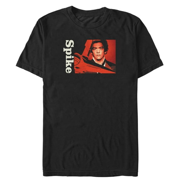 Men's Cowboy Bebop Spike Closeup  Graphic Tee Black X Large