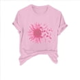 thumbnail image 2 of VKOYWKM Women's Breast Cancer Survivor Shirts Breast Cancer Awareness T-Shirt Inspirational Short Sleeve Tee Tops Pink Ribbon Tshirt Cancer Awareness Tee Top Cancer Survivor Gifts, 2 of 4