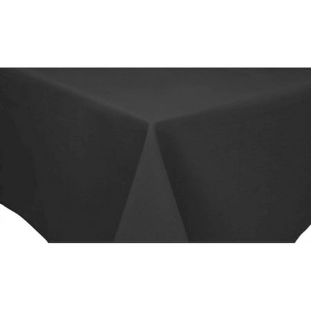 

52 x 72 Black Solid Color Table Cloth