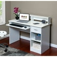 OneSpace Essential Computer Desk Hutch with PullOut Keyboard