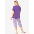 thumbnail image 2 of Dreams & Co. Plus Size 2-Piece Capri PJ Set, 2 of 5