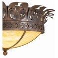 thumbnail image 3 of Meyda Tiffany 142491 Crowne 4 Light 28" Wide Semi-Flush Bowl Ceiling Fixture - Cajun Spice, 3 of 6