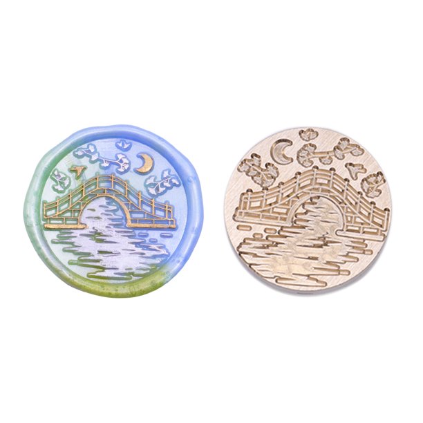 Sello de cabeza de cobre de 25 mm en relieve 3D de forma redonda para tarjeta de boda (GX31)