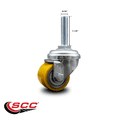 thumbnail image 2 of Low Profile Polyurethane 35mm Wheel 5/16 Inch Threaded Stem Caster SCC, 2 of 2