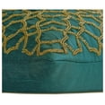thumbnail image 2 of Decorative Teal Blue Pack of 2, 12"x14" (30x35 cm) Lumbar Pillow Cover, Silk Beaded Oblong Pillow, Geometric Pattern Modern Style - Narin, 2 of 4