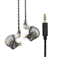 thumbnail image 2 of Auriculares con cable , auriculares deportivos con reducción de ruido y puerto de 3,5 mm con cancelación de ruido para ejercicio, portátiles, , Sin micrófono gris, 2 of 7
