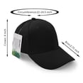 thumbnail image 2 of Suede Baseball Cap, Unisex Faux Suede Leather Classic Adjustable Plain Hat Baseball Cap Black, 2 of 6